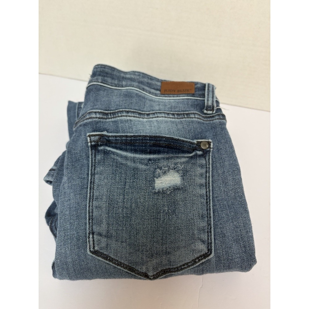 Judy Blue Hi-Rise Destroyed Boot Cut Denim Jeans Size 9/29 Style #82405